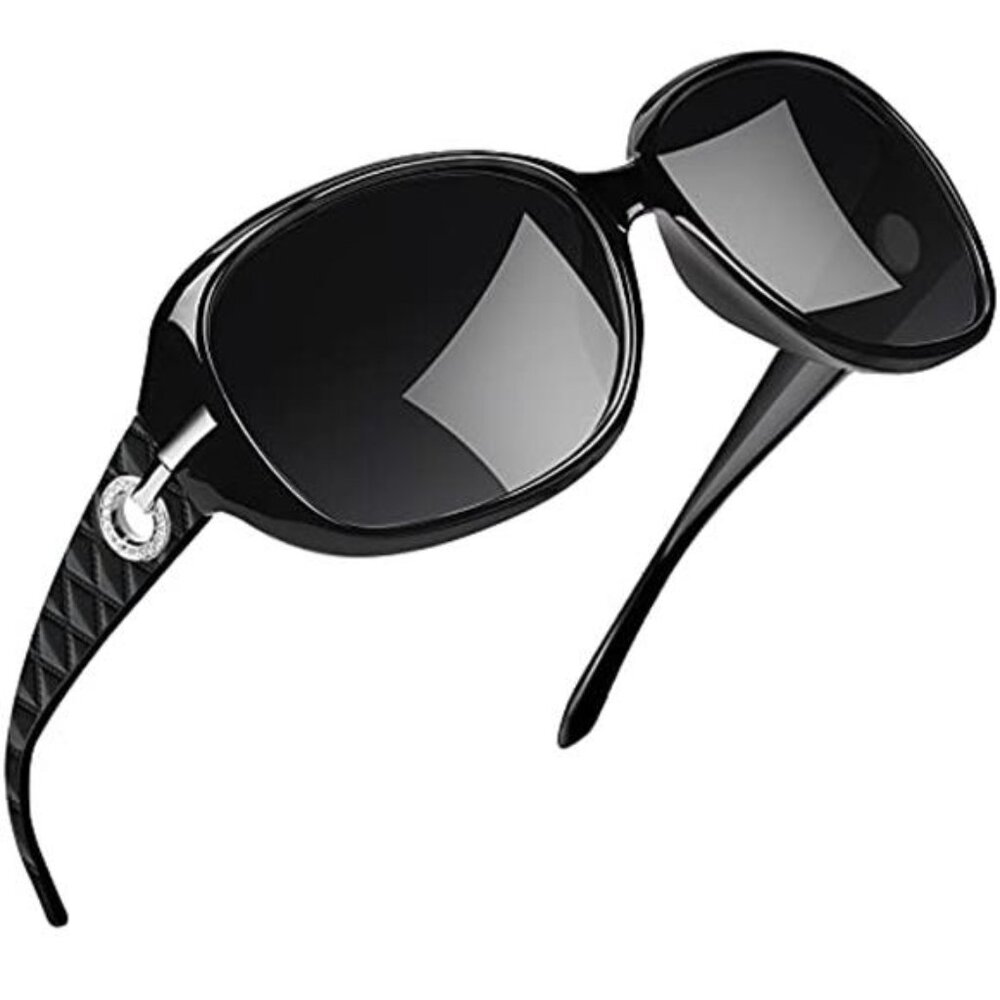 Big Womens Sunglasses Polarized Oversized Rectangle UV Protection Trendy Sunnies
